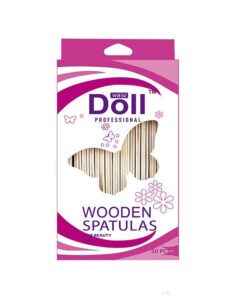 Doll Wooden Waxing Spatula Wax Spatulas for Hair Removal 50 piece - 2