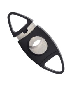 Double Blade Hard Plastic Cigar Cutter With Stainless Steel Blades
