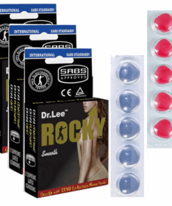Dr Lee Rocky 3 Set Smooth Condoms with 10 Performance Tablets