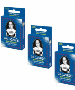 Dr. Long's Condoms Ruff-Studded - Combo Pack - 3 x 3 Packs (9)