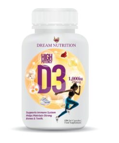 Dream Nutrition Vitamin D3 1000IU 120 Capsules