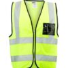 Dromex - Lime Reflective Vest With Zip And Id Pocket - Extra Large