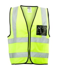 Dromex - Lime Reflective Vest With Zip And Id Pocket - Extra Large