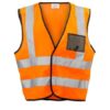 Dromex - Orange Reflective Vest With Zip And Id Pocket - Small