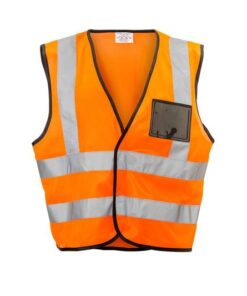 Dromex - Orange Reflective Vest With Zip And Id Pocket - Small