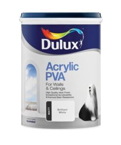 Dulux PVA Acrylic Paint - Brilliant White (20L)
