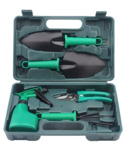 Durable Garden Tool Set with Storage Case - 5 Piece