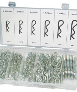 Duratool: Hitch Pin Set - Steel - Assorted Sizes - 150 Pieces - D01894