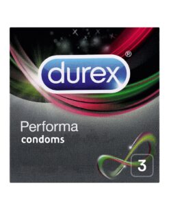 Durex 12 x 3's, Delay Climax, Bulk Pack Condoms with Lubricant, Performa