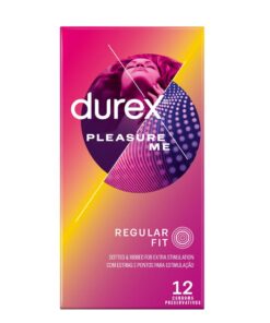 Durex 12s, Bulk Condoms, Ribbed & Dotted, With lubricant, Pleasure Me