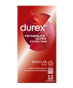 Durex 12's, Latex Condoms, Ultra-Thin, Fetherlite Ultra
