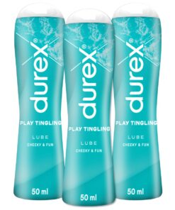 Durex 3 x 50ml, Play Lubricant, Pleasure Gel, Tingle