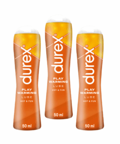 Durex 3 x 50ml Play, Personal Lubricant, Warming