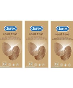 Durex Real Feel Condoms 12 Pack x3