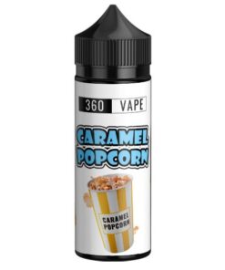 E-Liquid Vape - 360 Vape - Caramel Popcorn - (120ml) 2.5mg Nic Juice