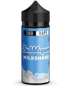 E-Liquid Vape Juice -360 Vape - Bubblegum Milkshake - (100ml) 2.5mg