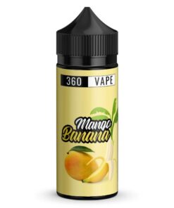 E-Liquid Vape Juice - Mango Banana 5mg - (100ml) 360 Vape