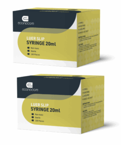 Econocare Syringe 20ml Luer Slip (50's) -2 packs