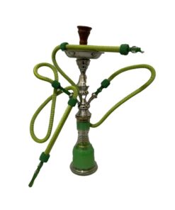 Egyptian 2 Pipe Large Hookah - Green