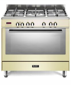 Elba 90cm Cream Gas/Electric Stove - 9FX827C