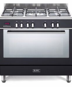 ELBA 90cm Fusion 5 Burner Gas/Electric Cooker - Black