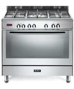 ELBA 90cm Fusion 5 Burner Gas/Electric Cooker - Stainless steel
