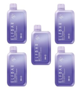 Elf Bar 10000 Puffs Disposable Vape - Blackberry Cranberry - 5 Pack