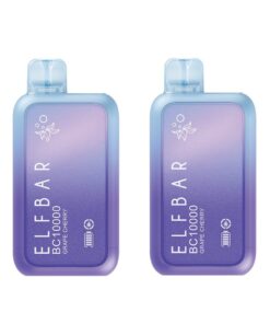 Elf Bar 10000 Puffs Disposable Vape - Grape Cherry - 2 Pack