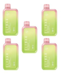 Elf Bar 10000 Puffs Disposable Vape - Strawberry Kiwi Ice - 5 Pack