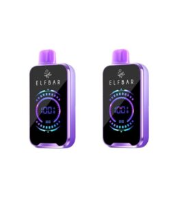 Elfbar 18000 Puffs Disposable Vape - Grape Cherry - Pack of 2