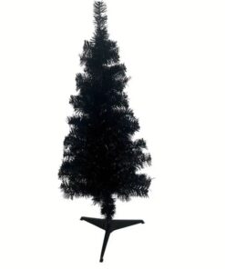 Enchanted Evergreen black Christmas tree - 210 cm