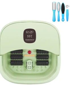 Enzo Collapsible Foot Massager Spa & 6 PCS Foot Cleansing Set