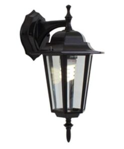Eurolux 6 Panel Down Facing Lantern - Black