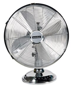 Eurolux - Desk Fan 3-Speed - Satin Chrome