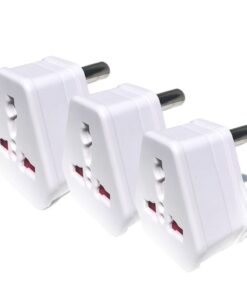 European USA UK Multi Plug to South African Power Converter (3 Pack) - White