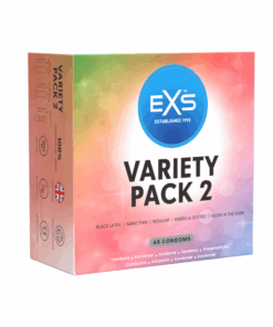EXS Variety Pack Condoms - 48 Bulk Pack - 7 Condom Types