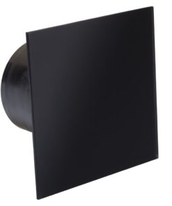 Extractor Fan Bathroom Toilet Designer Glass Cover  - Black
