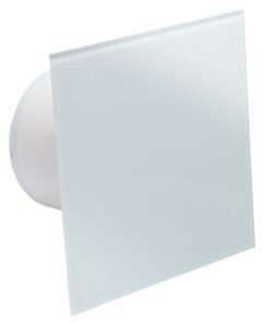 Extractor Fan Bathroom Toilet Designer Glass Cover  - White