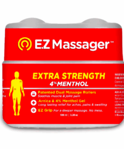 EZ Massager Muscle Pain Relief Extra Strength 4% Menthol 100ml Dual Roller