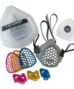 F-16 Hornet Reusable Face Mask with Sterilization Container- 10 Filters - M