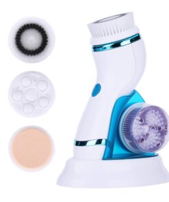 Face Cleansing Brush with Stand - Blue / Blue