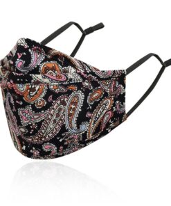Face Mask - Designer Paisley Colorful Adult Cotton - 1 in a Pack