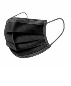 Face Mask - Disposable 3 Ply Mask - Black (Pack of 50)