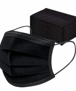 Face Mask - Kids 3 Ply Disposable Mask - Black (Pack of 50)