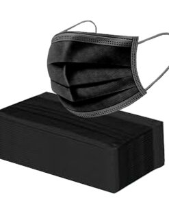 Face Mask - Protective Disposable 3Ply Safety Mask - Black (Pack of 2000)
