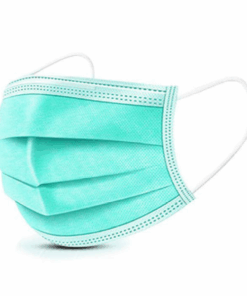 Face Mask - Teens & Adults 3Ply Disposable Mask - Light Green (Pack of 50)