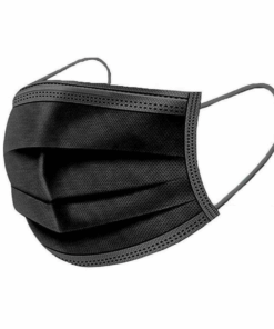 Face Masks - Disposable Adults Mask - Black (Pack of 50)