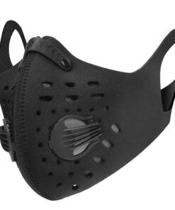 Face Masks Neoprene Dual Valve Mask - Washable & Reusable - Black - 20 Pack
