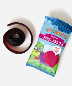 Farm World Dried Fruit Snail Snack - Raspberry 20 x 14g