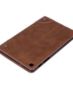 Faux Leather Flip Case for Samsung TAB A 8.0 2019 - Brown